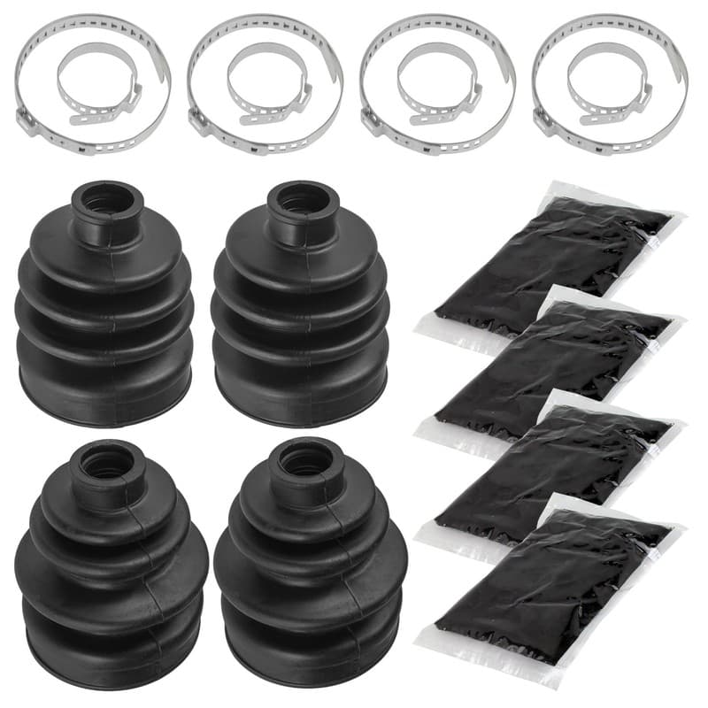 2 Front Inner Outer Axle CV Boot Kit for Honda TRX450FE TRX450FM 2002 2003 2004