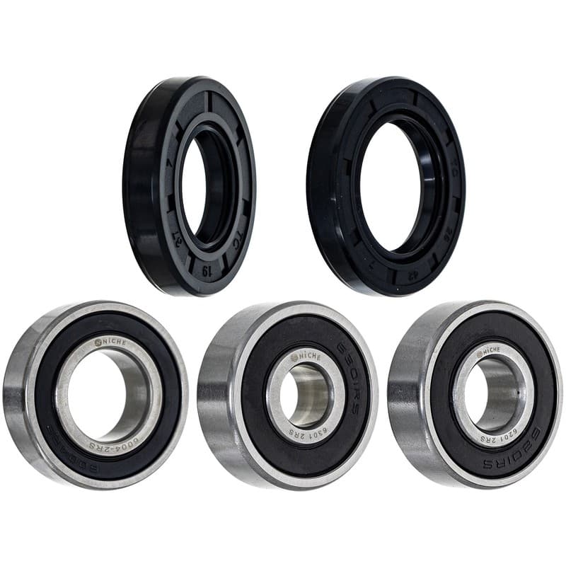NICHE Wheel Bearing Seal Kit for Kawasaki Z125 Pro 6004-2RS 6301-2RS 6201-2RS