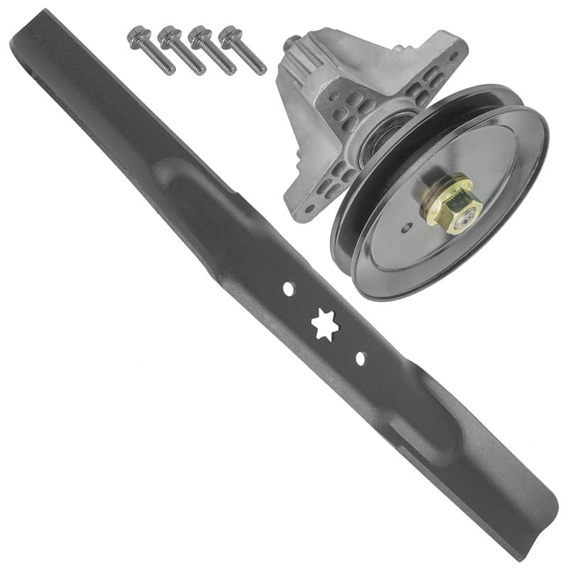 Spindle w/Blade For Troy-Bilt 13AM77BS023 13AM77BS066 13AM77BS223 Pony 42"