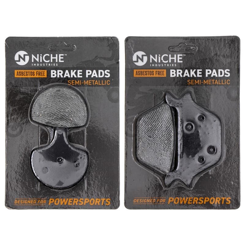 Brake Pad Set for Harley-Davidson Dyna Softail Heritage Front Rear Semi-Metallic