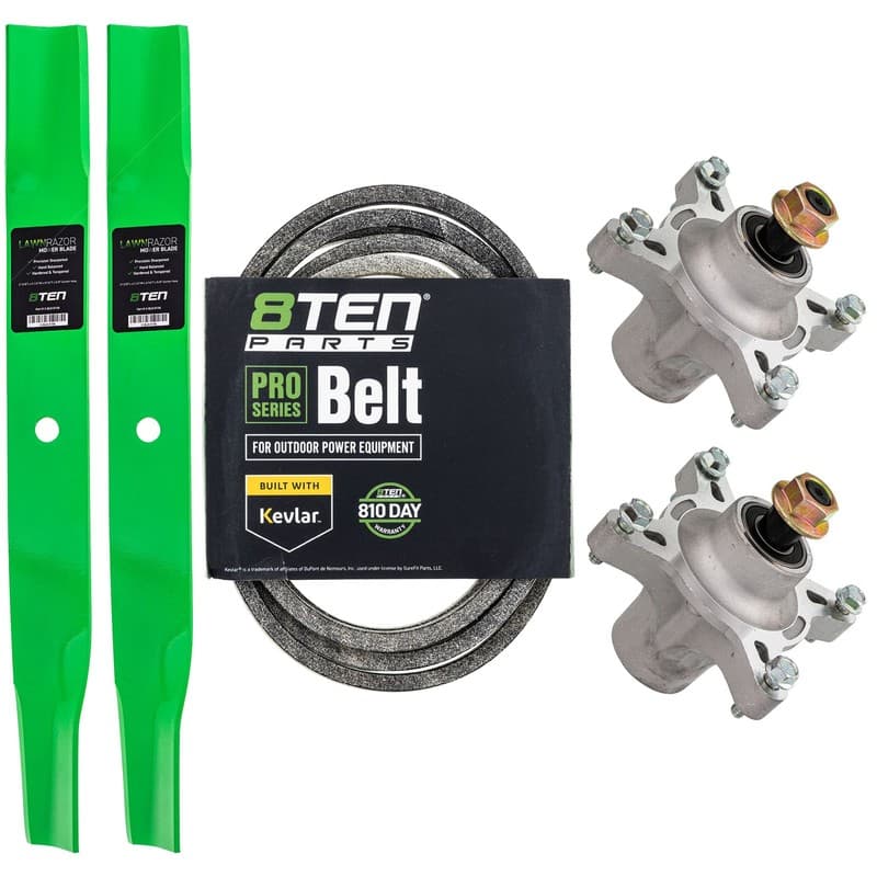 8TEN Blade Spindle Belt Kit for Exmark Quest E S Series 42-Inch 110-6568-03