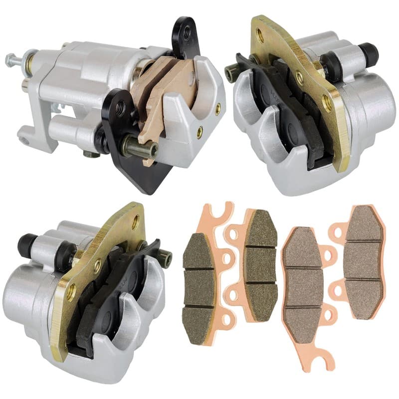 Front And Rear Brake Caliper W/Pads for Yamaha Rhino 660 YXR660 4X4 2004-2007
