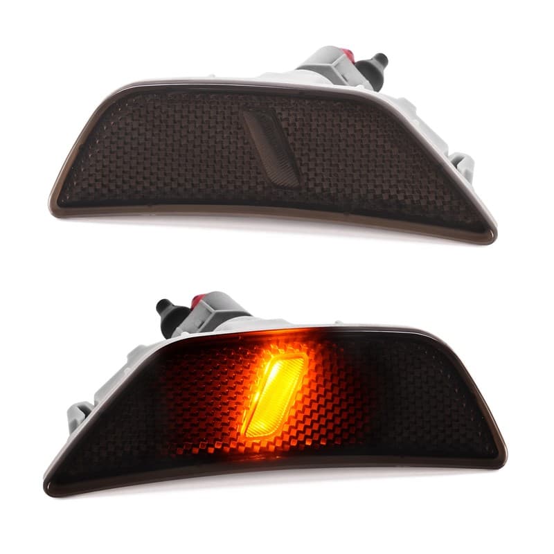 Pair Front Bumper LED Side Marker Light Lamp For Kia K5 Optima 2021-2022 Smoked