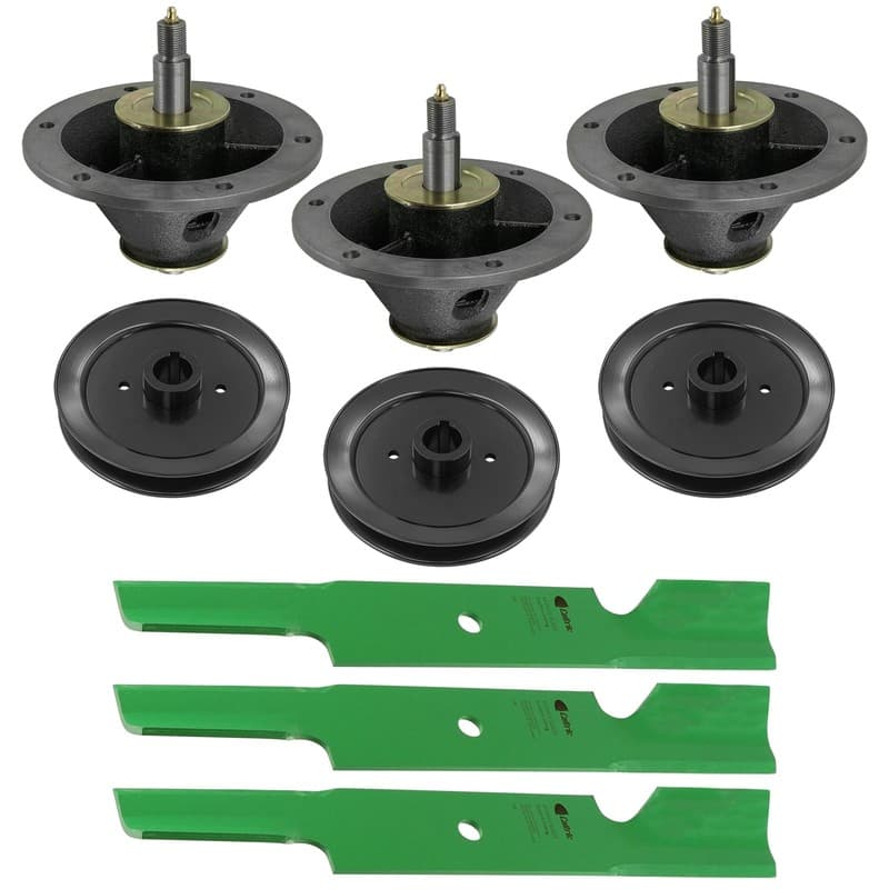 52" Deck Spindle Blade & Pulley For Ferris FW35 F 160Z F160Z 5100993 5101351