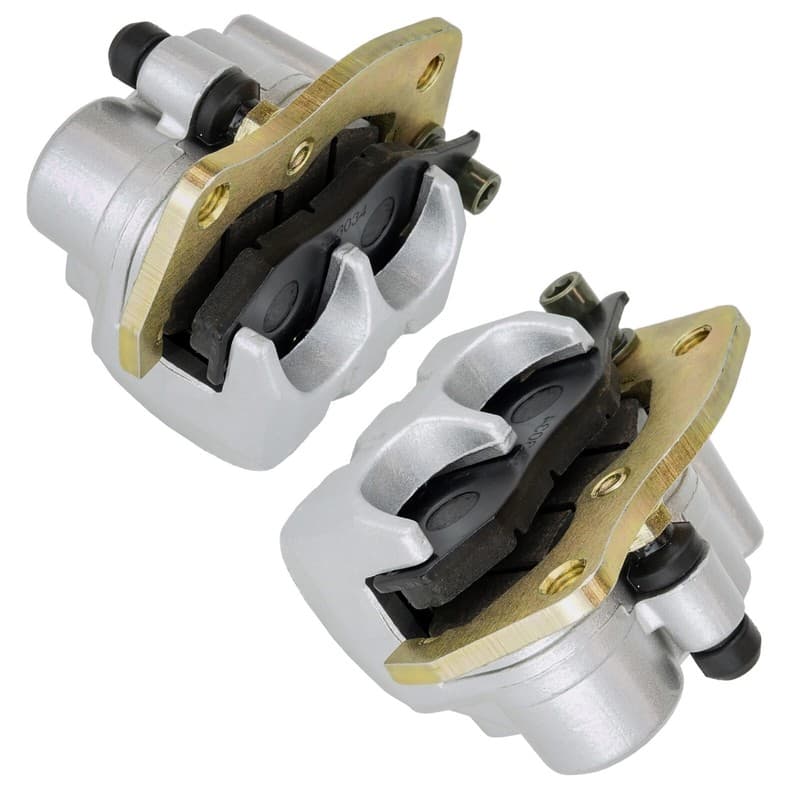 Front Left Right Brake Caliper W/Pads for Yamaha Rhino 450 YXR450 4X4 2006-2009