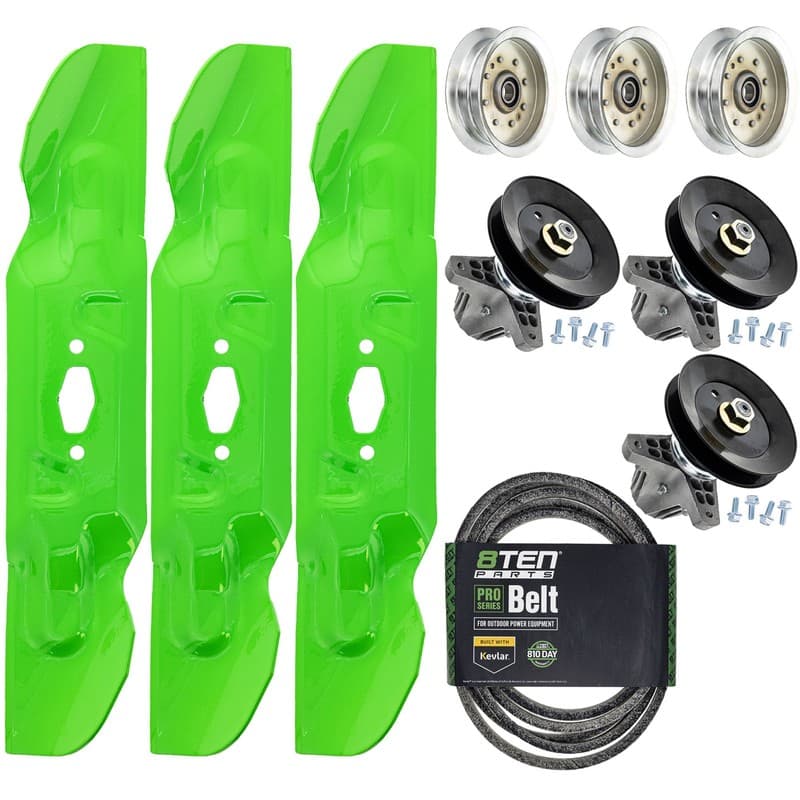 8TEN Blade Spindle Belt Idler Kit for Cub Cadet ZT2-50 Ultima ZT2 742P05620