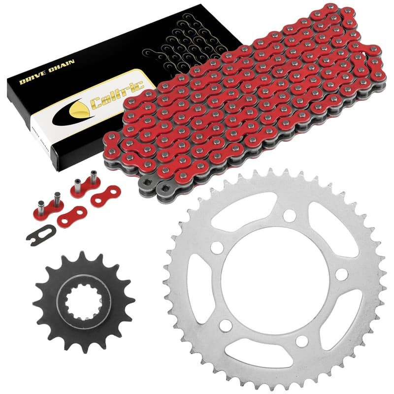 Red Drive Chain And Sprocket Kit for Honda CBR600F4 1999 2000 525-Chain