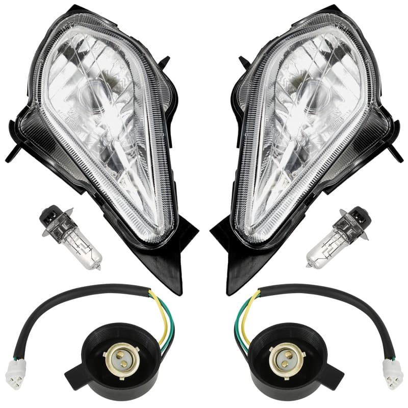 Right and Left Headlight Assembly For Yamaha Wolverine 450 YFM450F 4x4 2006-2010