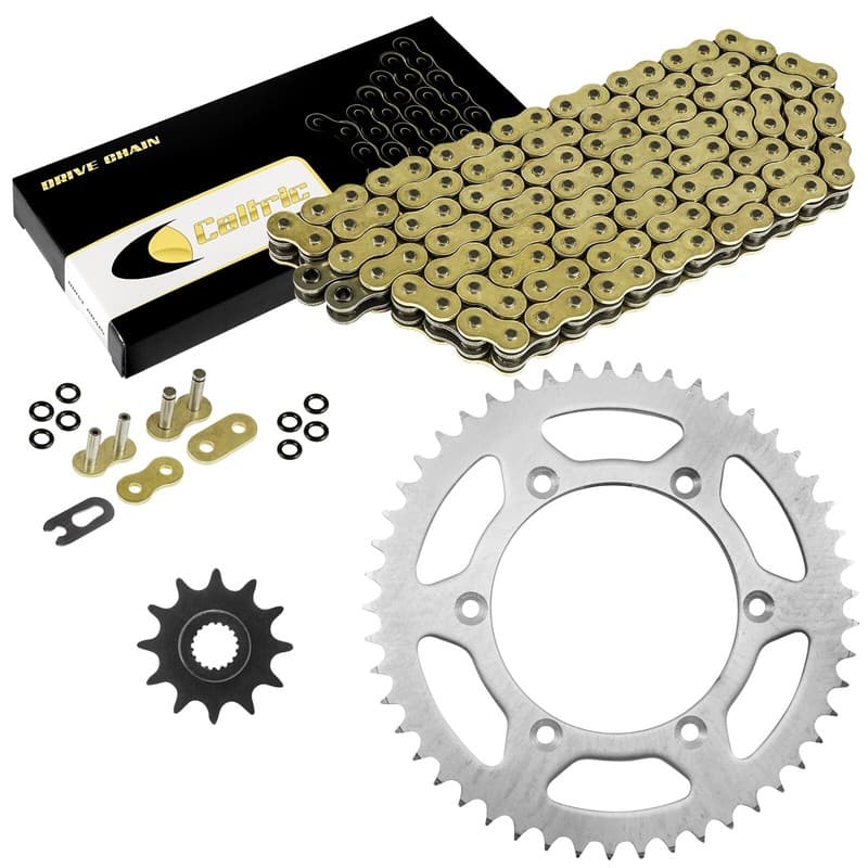 Gold O-Ring Drive Chain & Sprocket Kit for Suzuki RM125 85 1992-1996 2000-2004