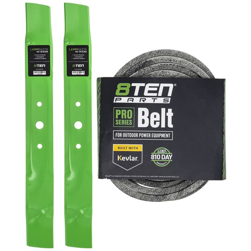 8TEN Blade Belt Kit for John Deere L100 L105 L107 L108 L110 L111 42 Inch GY20567