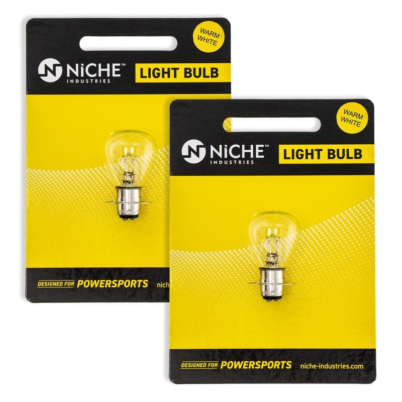 NICHE A5659 Headlight Bulb for Yamaha DT1 IT 400 TT500 TY250 2 Pack