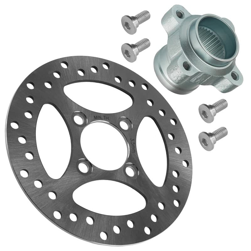 Rear Brake Rotor Disc & Hub Flange For Yamaha 1S3-25712-00-00 1S3-2582W-10-00