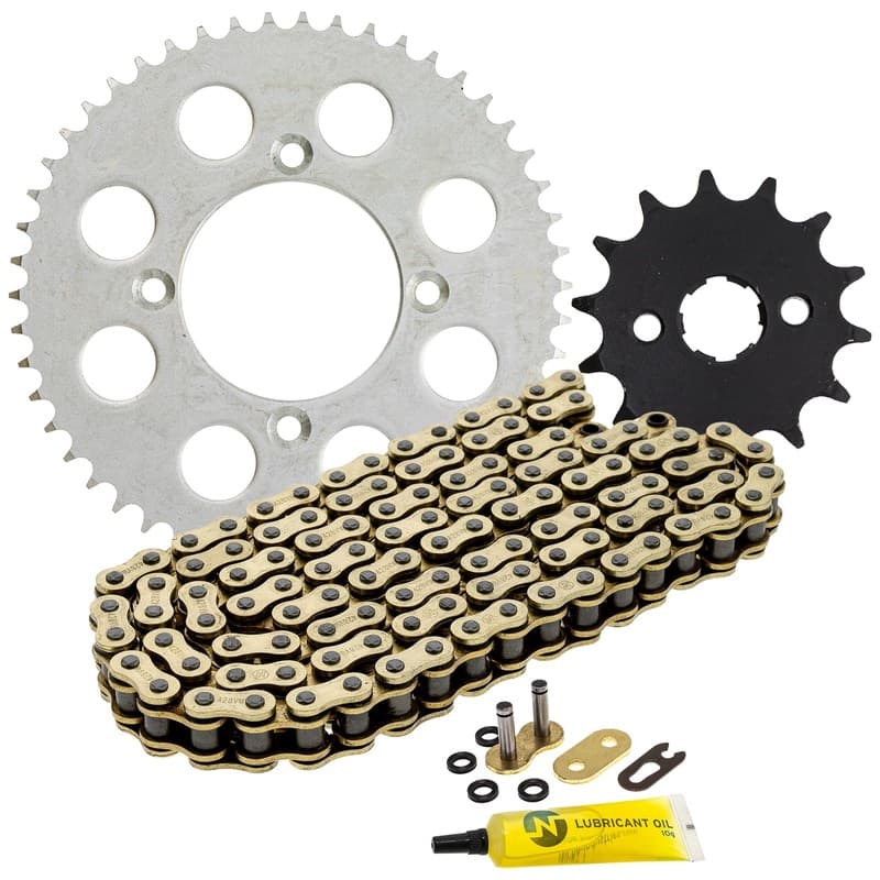 Sprocket Chain Set for Honda XR100R CRF100F 14/50 Tooth 428 X-Ring Front Rear