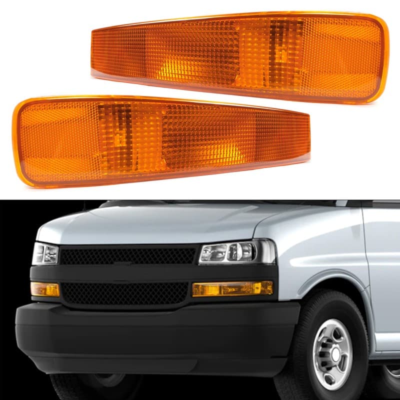 Parking Lamp Turn Signal Lights For Chevy Express GMC Savana 2003-24 25 DOT/SAE