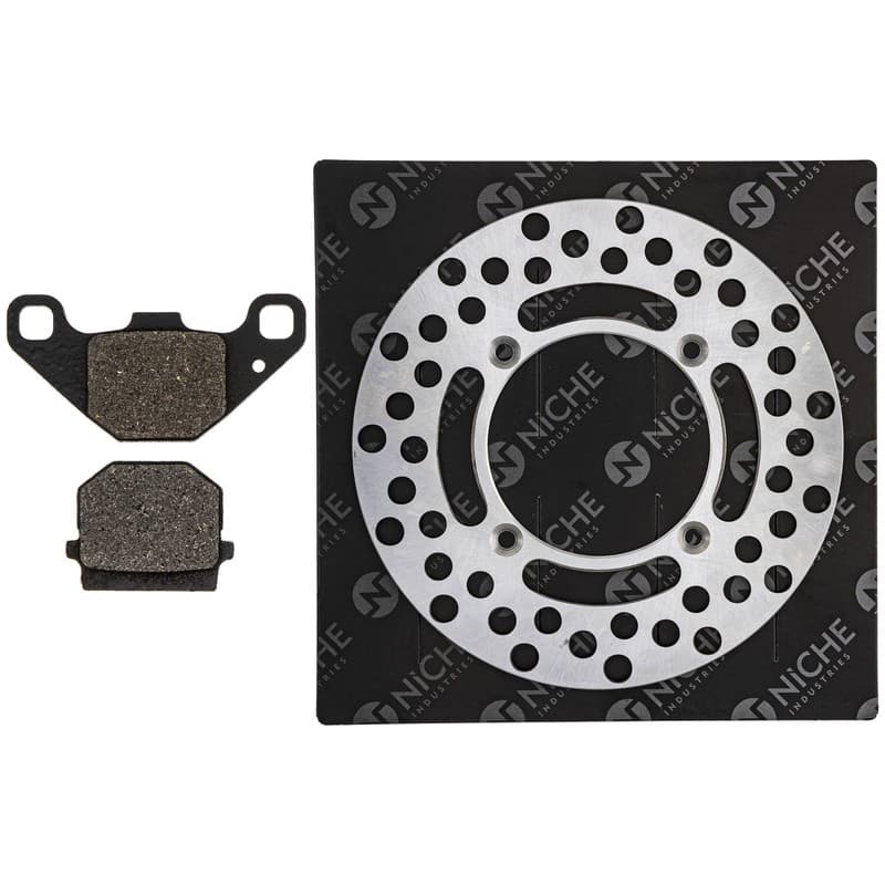 NICHE Rear Right Brake Rotor Pad Kit for Suzuki RM85 69100-02822 Semi Metallic