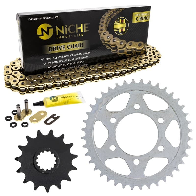 Sprocket Chain Set for Kawasaki Ninja ZX6R 15/40 Tooth 525 X-Ring Front Rear Kit
