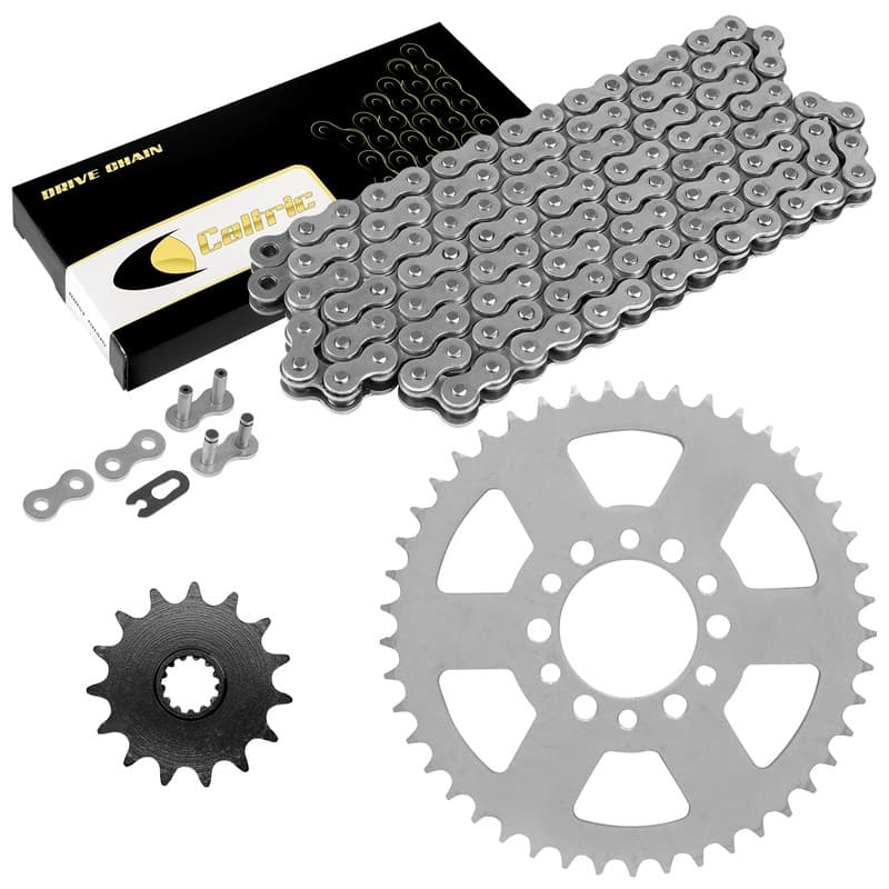Caltric Drive Chain & Sprockets For Suzuki DR200S 2015-2019 / DR200SE 1996-2013