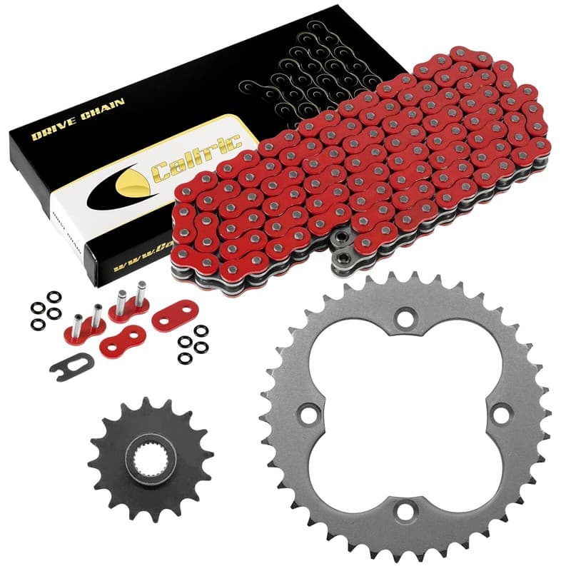 Red O-Ring Drive Chain & Sprockets Kit for Honda TRX450R Sportrax 450 2004 2005