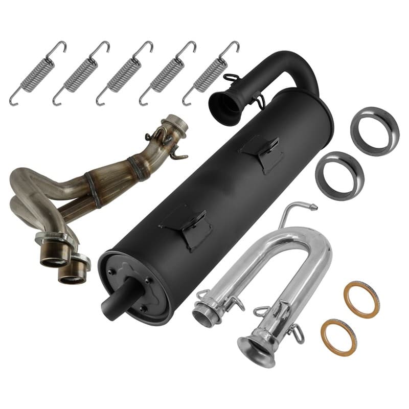 5B4-E4710-00-00 5B4-E4611-00-00 Exhaust Muffler & Pipes w/ Gaskets For Yamaha