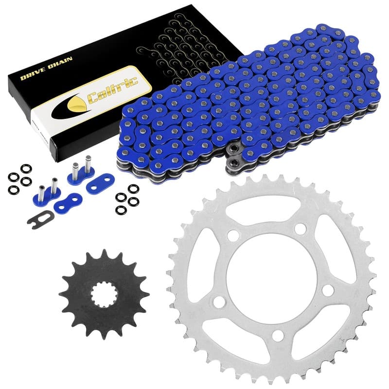 Blue O-Ring Drive Chain & Sprockets Kit for Suzuki GS500E 1989-2000