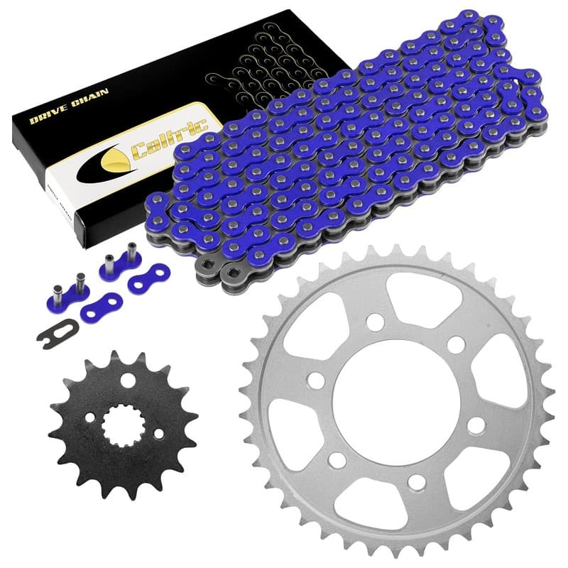 Drive Chain & Sprockets Kit for Kawasaki KZ750B KZ750G KZ750M 76-1980 1982 Blue