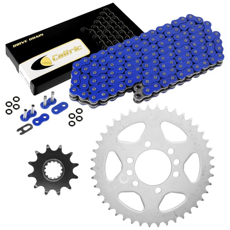 Blue O-Ring Drive Chain & Sprockets Kit for Suzuki LT250R Quadracer 250 1985-93