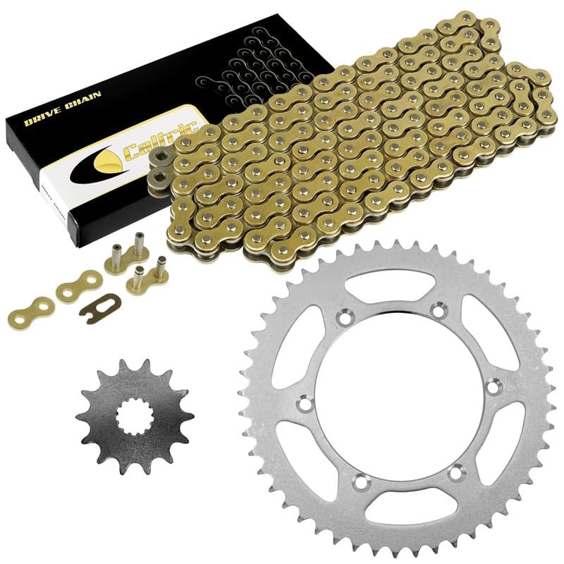 Drive Chain & Sprockets Kit for Kawasaki KLX300R KLX300A 2003-2007