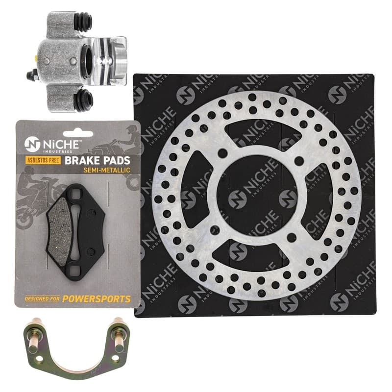 NICHE Rear Left Brake Rotor Caliper Pad Set for Polaris Outlaw 450 525 S 5246155