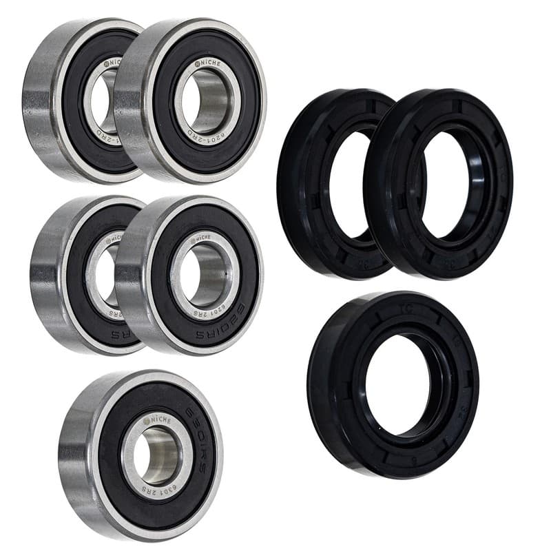 NICHE Wheel Bearing Seal Kit for Honda Z50A Z50R 6301-2RS 6201-2RS