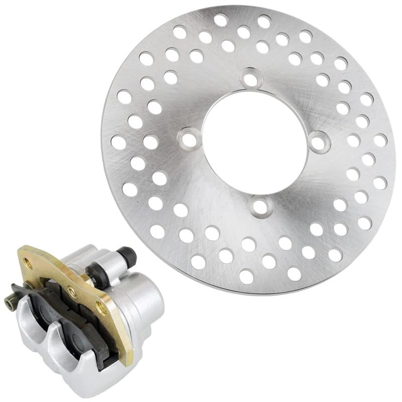 Front Right Brake Caliper Disc Rotor Pad for Yamaha Rhino 450 YXR450 4X4 2006-09