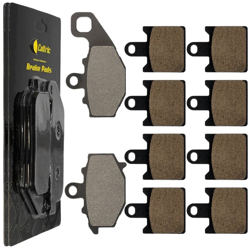Caltric Front and Rear Brake Pads for Kawasaki ZX6R ZX-6R Ninja ZX600 2007-2012