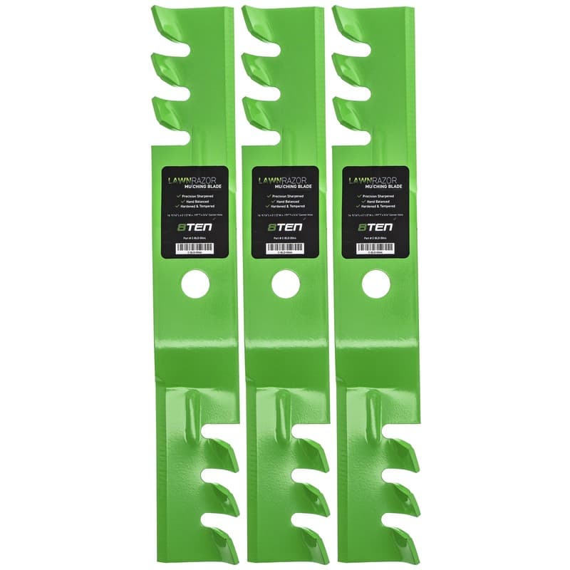 LawnRAZOR Toothed Mower Blade Set for Sabre 2148HV 1948 1842GV 2048HV 3-Pack