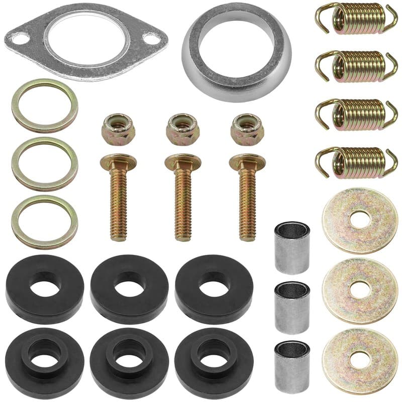 Exhaust Muffler Kit for Polaris Sportsman 500 4X4 1996 1997 1998 1999 2000 2001