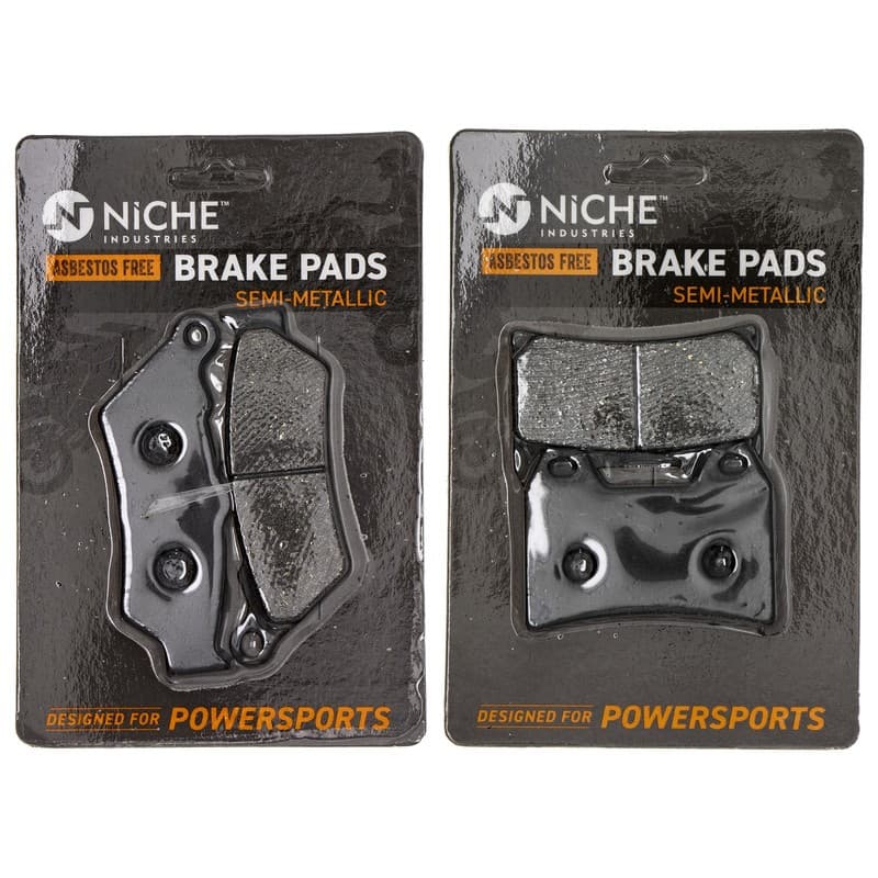 Brake Pad Set for Victory Touring Cruiser Kingpin Vegas Front Rear Semi-Metallic