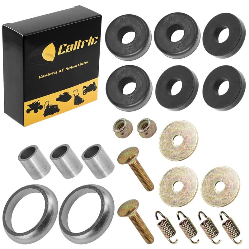 Black Exhaust Muffler Silencer Kit for Polaris Sportsman 500 4X4 HO 2001 - 2013