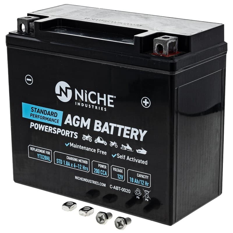 NICHE AGM Battery YTX20HL for Harley-Davidson Yamaha Triumph Motorcycle