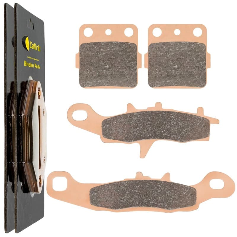 Caltric Front and Rear Brake Pads for Kawasaki KX100 1997-2020 Sintered Pads