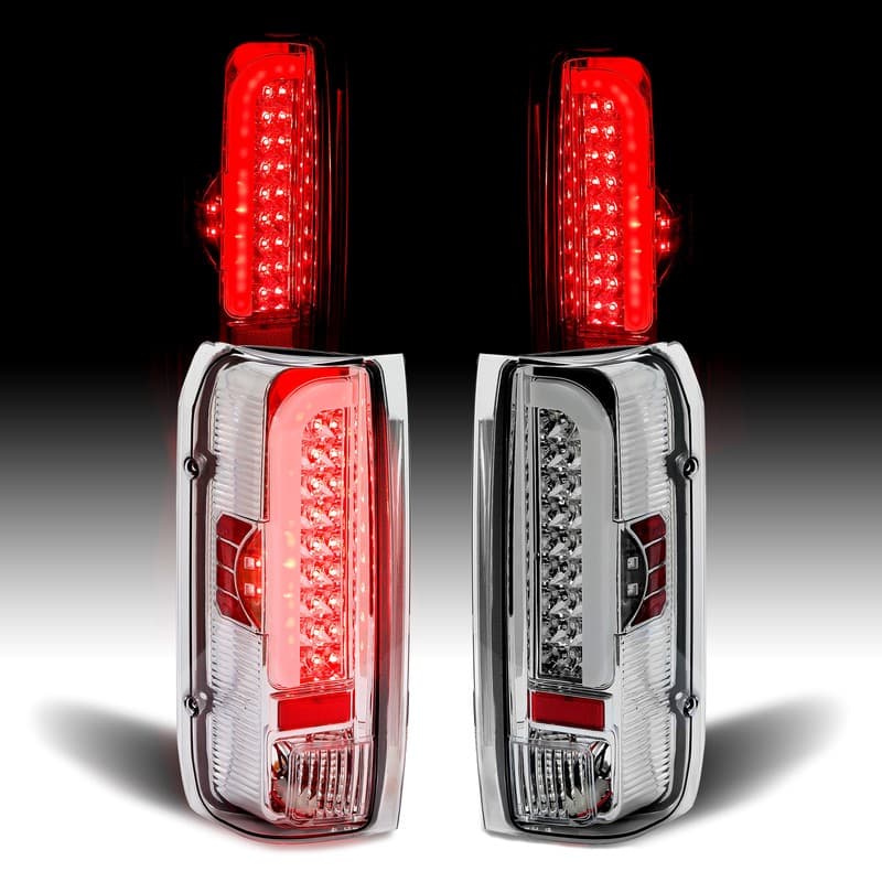 Pair LED Tail Lights Brake Lamps For Ford F150 F250 F350 Bronco 1990-1997 LH+RH