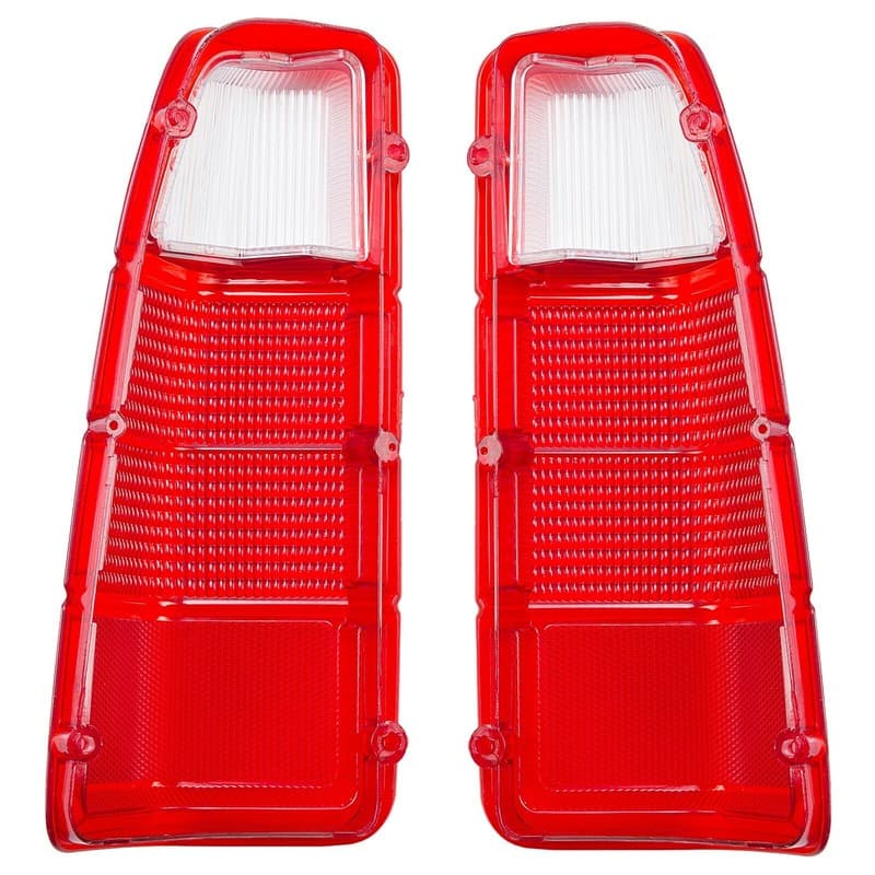 Pair Tail Light Red Lens Only LH+RH For Dodge Truck Plymouth Power Wagon 72-80