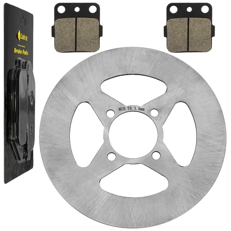 Rear Wheel Brake Disc Rotor w/ Brake Pad for Yamaha Raptor 350 YFM350R 2005-2013