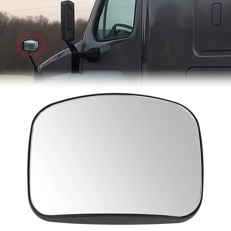 Driver OR Passenger Hood Mirror Glass Convex For Freightliner Cascadia 2008-2017