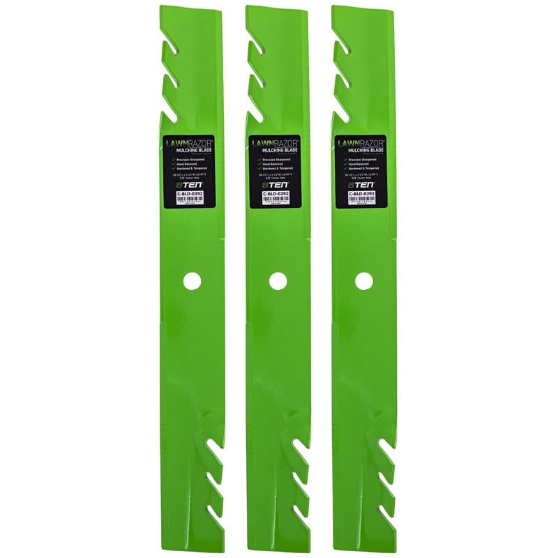 LawnRAZOR Blade Exmark Lazer Z AC 60 Inch Deck 103-6338 Toothed 3 Pack