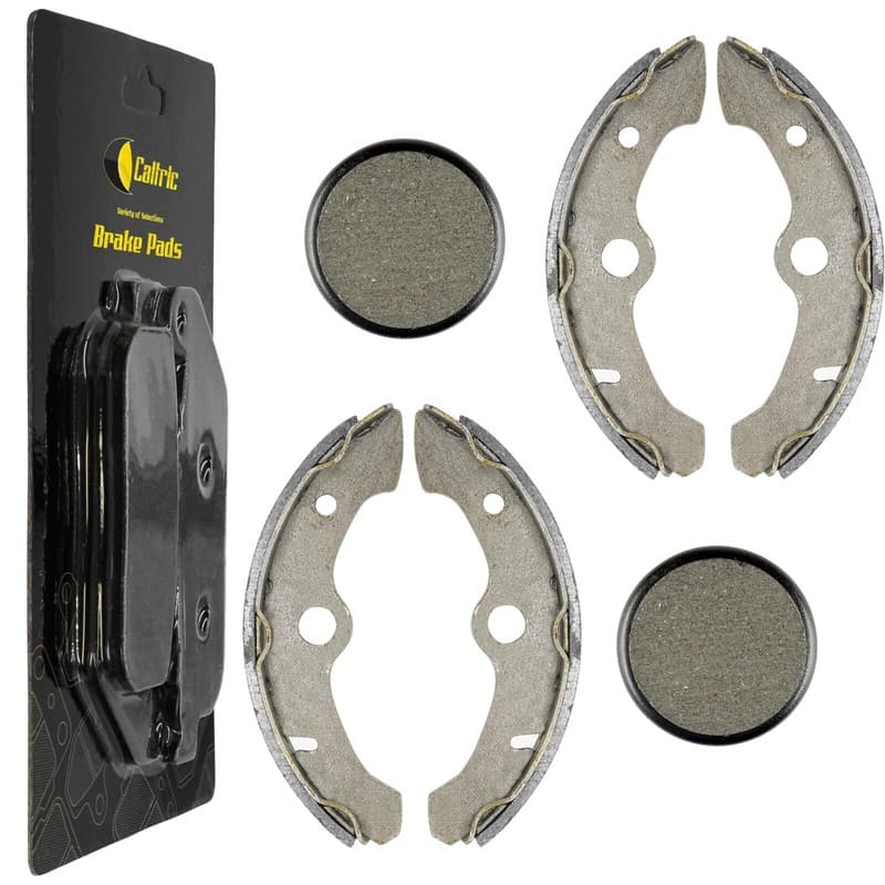 Front Brake Shoes & Rear Brake Pads for Yamaha Big Bear 350 YFM350FW 1989-1995