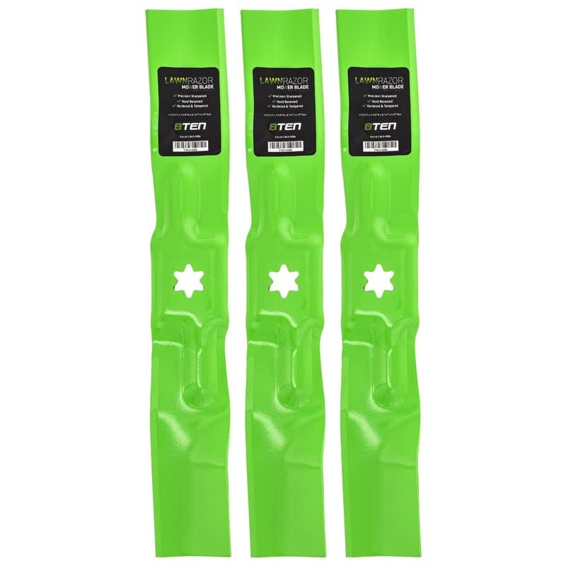 LawnRAZOR Deck Mulching Blade Set for Troy-Bilt Super 50 XP Bronco 3-Pack