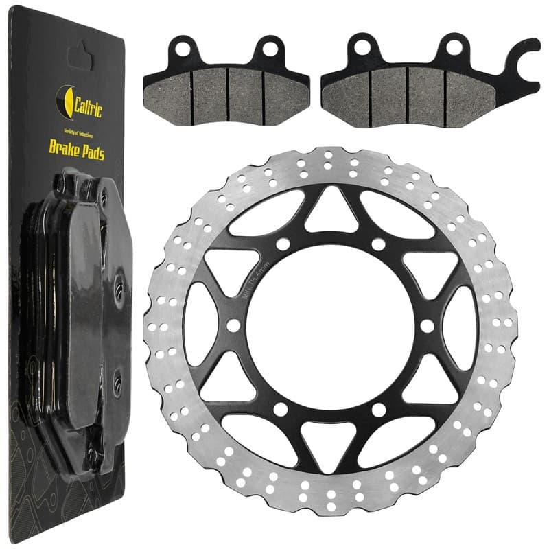 Front Brake Disc Rotor W/ Pad For Kawasaki Ninja 250R EX250J 2008 2009 2010-2012