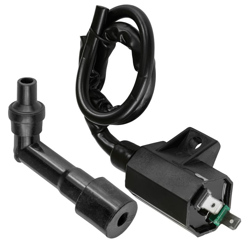 Caltric Ignition Coil w/ Spark Plug Boot Cap For Kawasaki KLR650 KL650 1987-2007