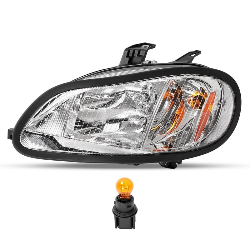 For Freightliner M2 2003 04-2018 Chrome Headlight Assembly Headlamp Driver Side