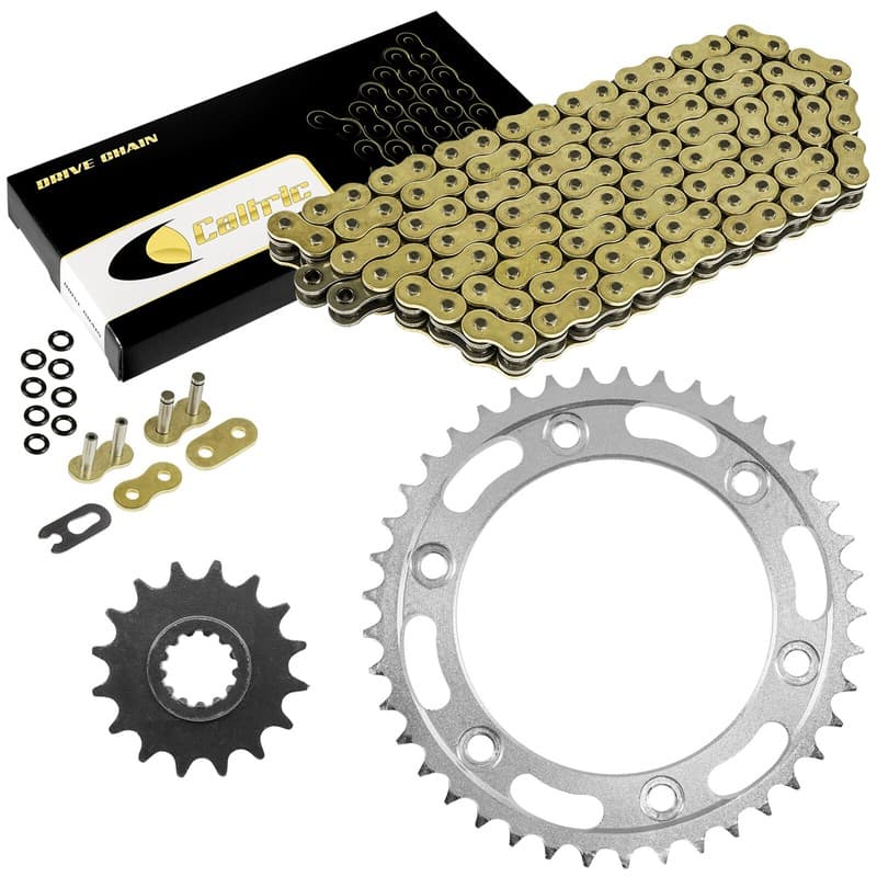 Gold O-Ring Drive Chain & Sprockets Kit for Honda CBR1000RR 2004 2005
