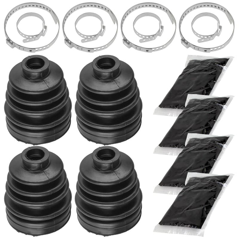 2 Rear Axle Inner Outer CV Boot Kit for Polaris Ranger ETX Diesel Hst/ M1400 Gas