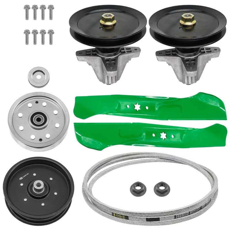 Spindle with Pulley Blade & Belt For Troy-Bilt 17ADCACT066 46" Zero-Turn Mower